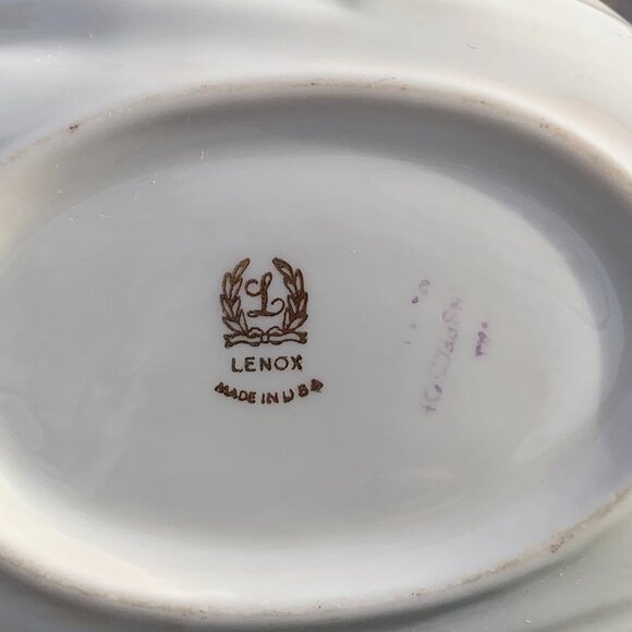 Vtg LENOX Pair of Swans Bowls Trinket Set - Picture 6 of 14